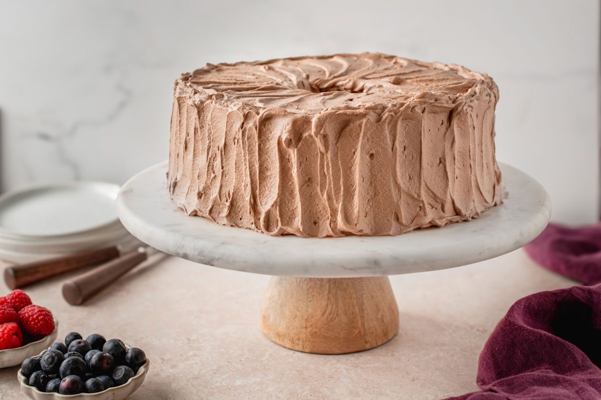 Chocolate Angel Food Cake by Taste of Home