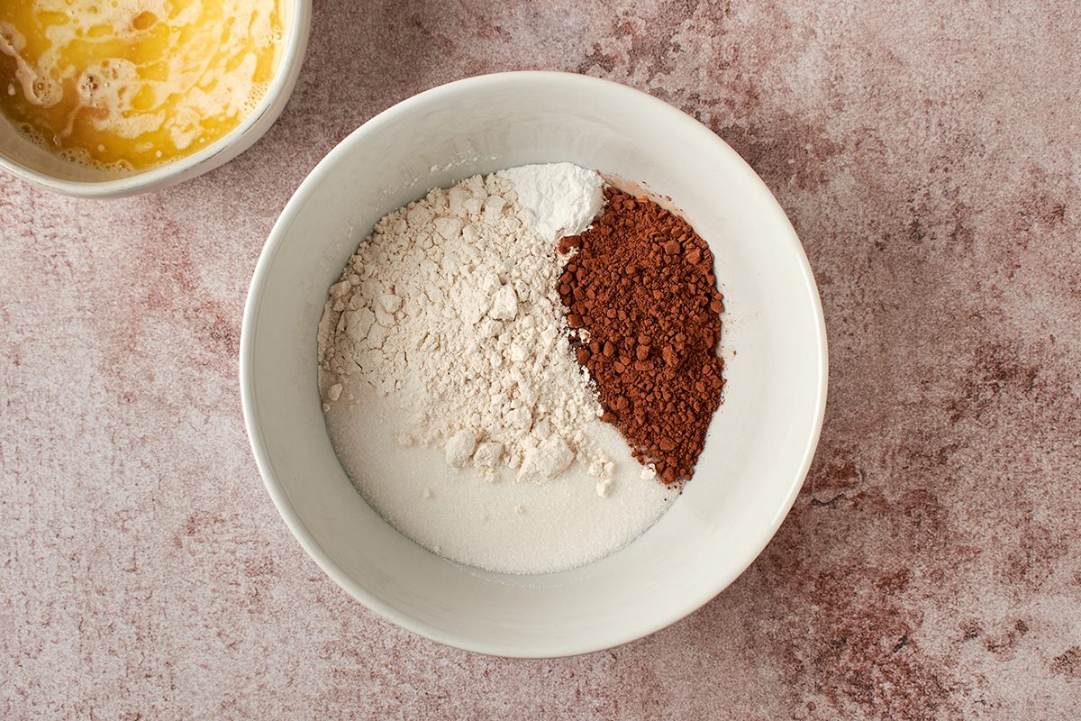 Mix the cake batter