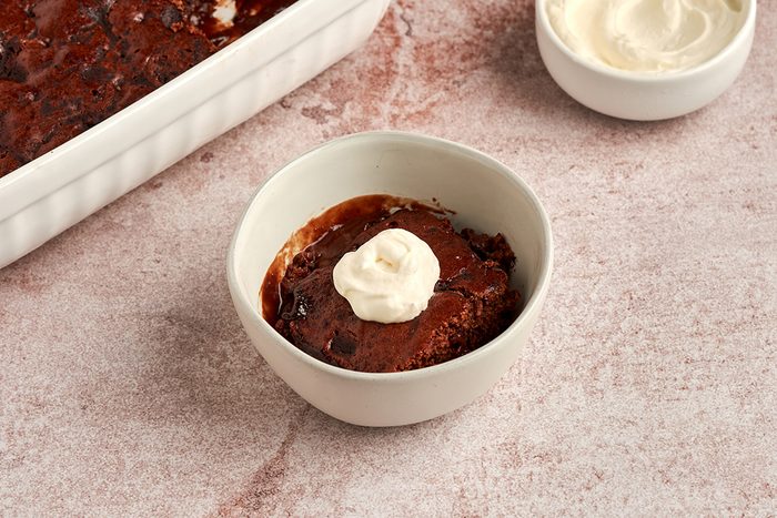 This chocolate pudding cake by Taste of Home is a restaurant treat you can easily make at home.