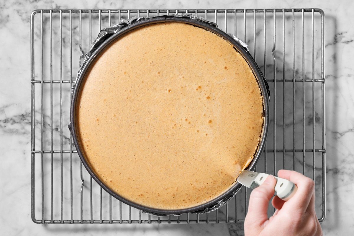 Remove Springform Pan From Water Bath. Cool On A Wire Rack