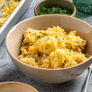 Taste of Home Loaded Cauliflower Casserole photo of the finished recipe served in bowls.