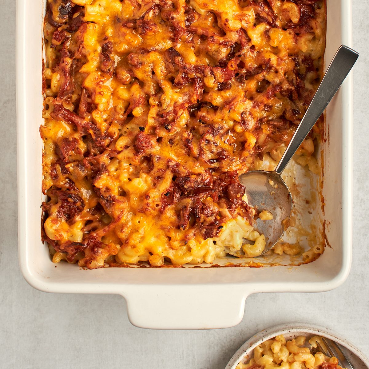 Pulled pork mac and cheese by Taste of Home