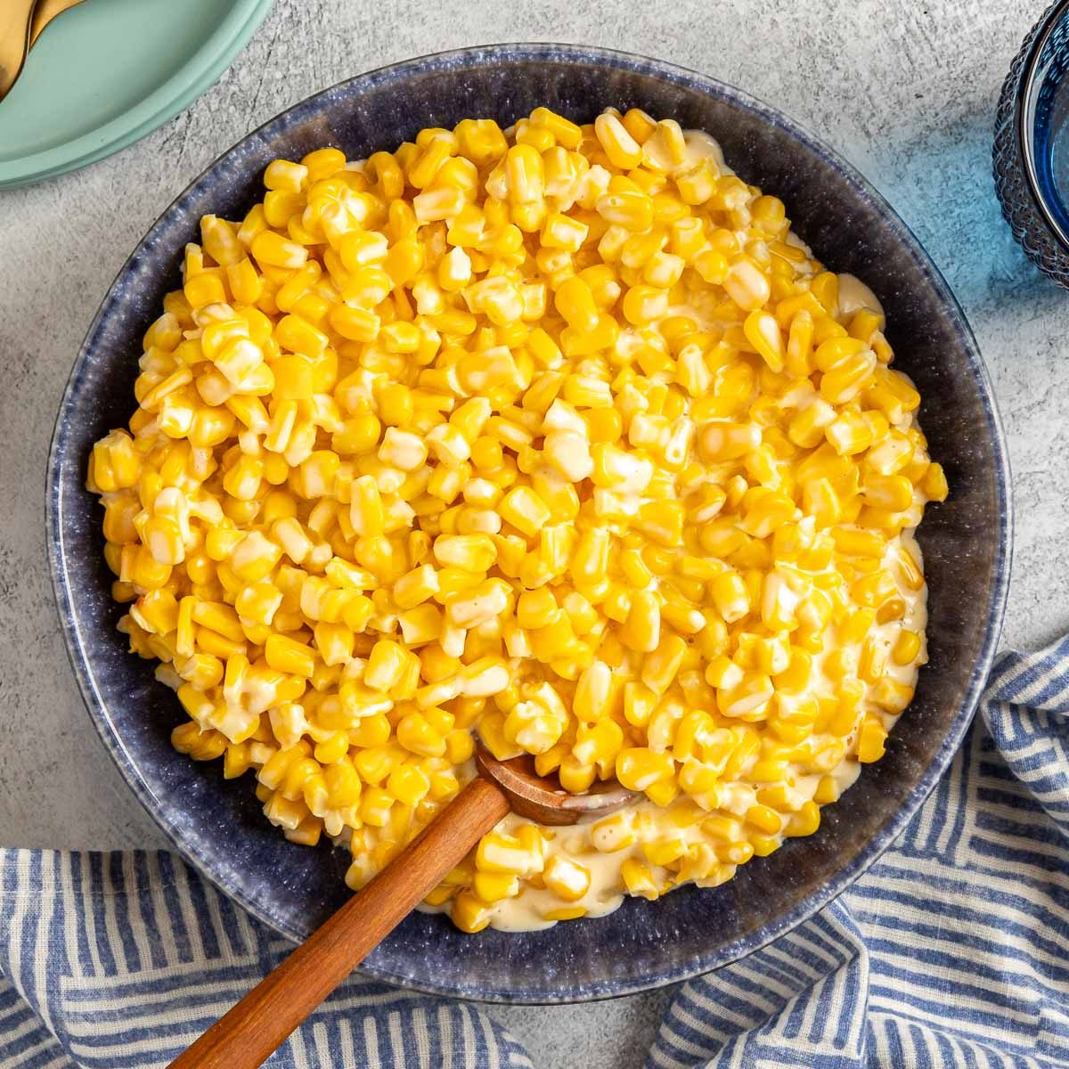 Taste of Home Slow Cooker Cheesy Corn photo of the finished recipe.