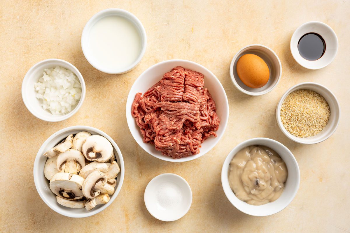 Ingredients for Salisbury Steak