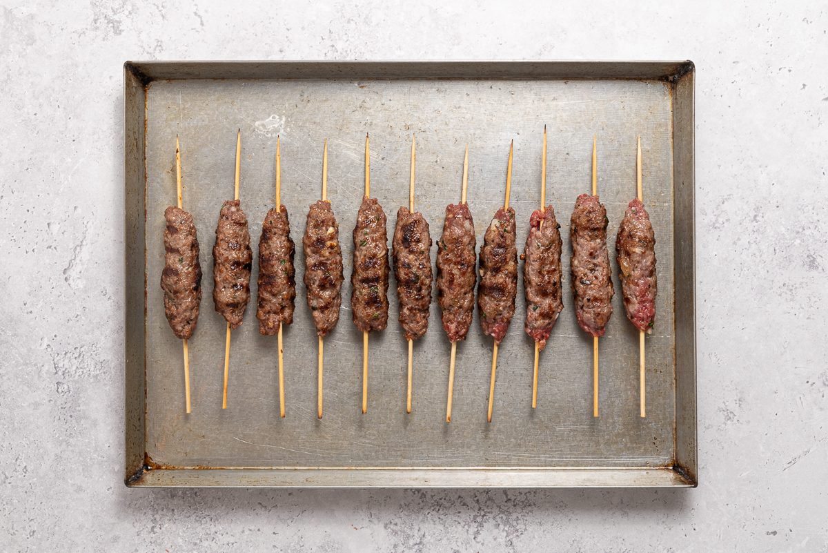 Kofta Kebabs In Baking Sheet