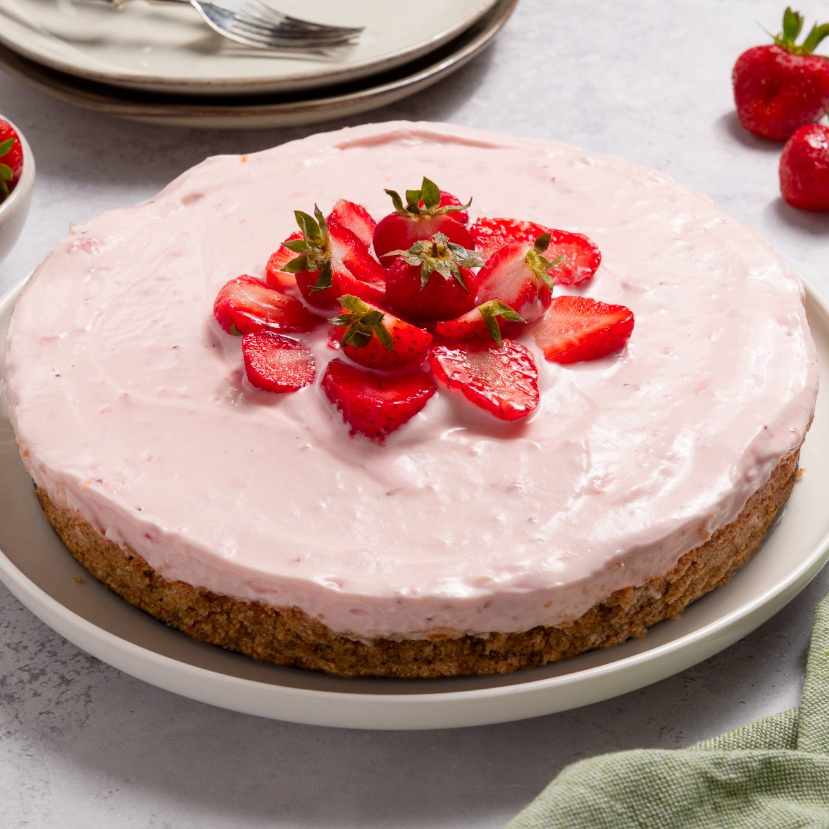 No-Bake Strawberry Cheescake