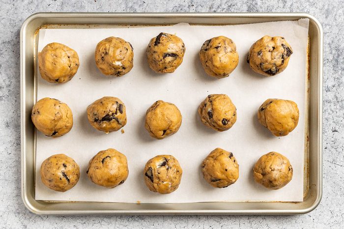 Taste of Home Oreo Cheesecake Cookies photo of making the dough and chilling.