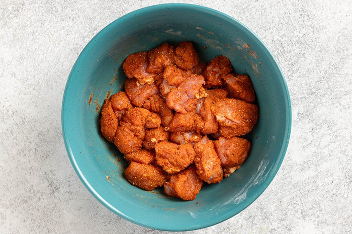 seasoned Paprika Pork in a bowl