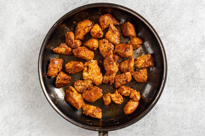 Cooking The Pork In A Skillet.