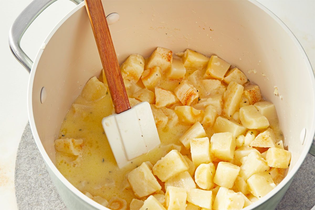 Parsnip Puree mixture; stir until butter is melted
