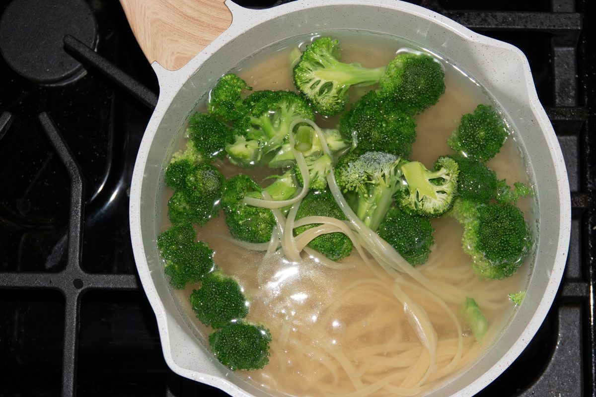 Peanut Butter Noodles prep