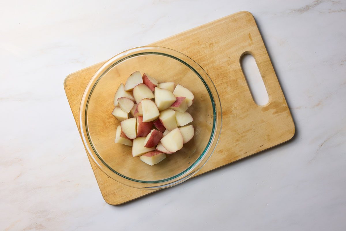 cook the potatoes
