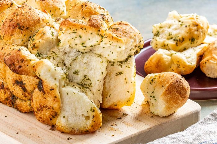 Taste of Home Pull Apart Garlic Bread photo of the finished recipe.