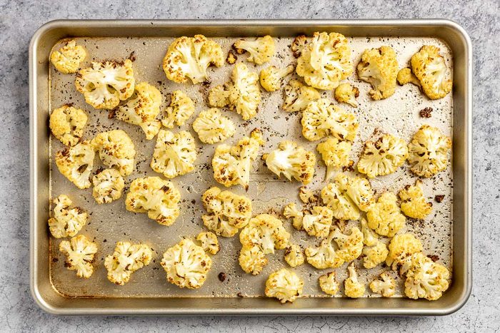 Taste of Home Roasted Cauliflower Soup photo of the roasted cauliflower.
