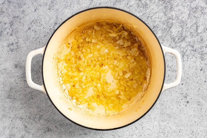 Taste of Home Roasted Cauliflower Soup photo of the sauteed onion. g