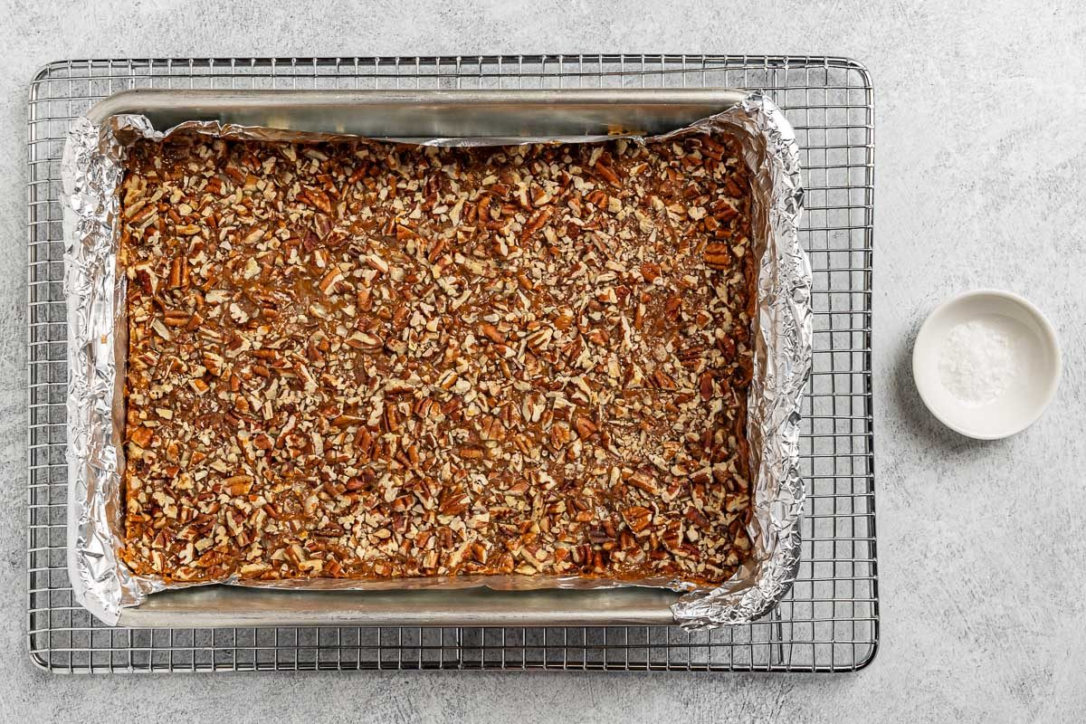 cookies with a side of sea salt for topping.