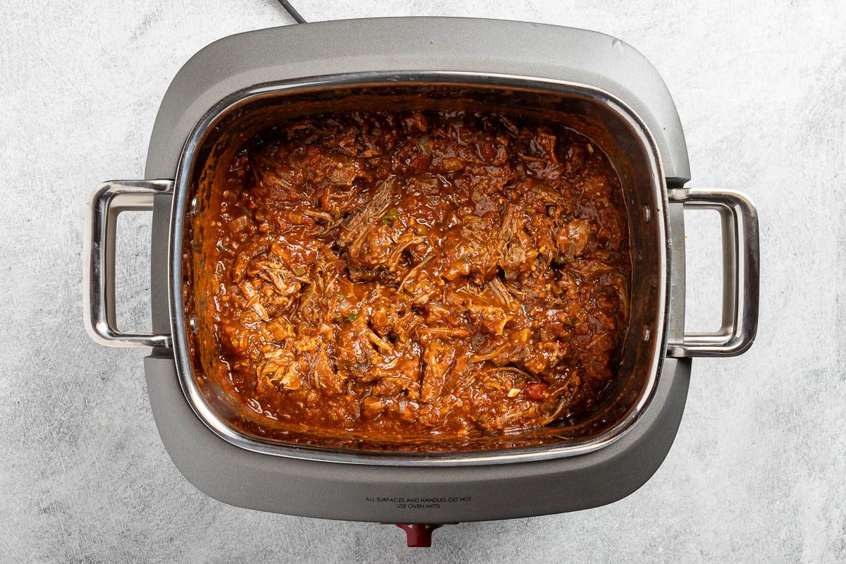 Shredded Beef in slow cooker