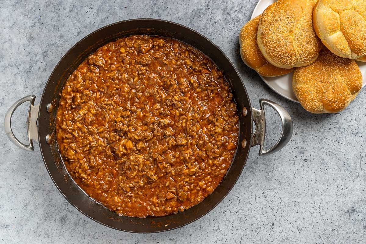 rest of the ingredients added to the skillet
