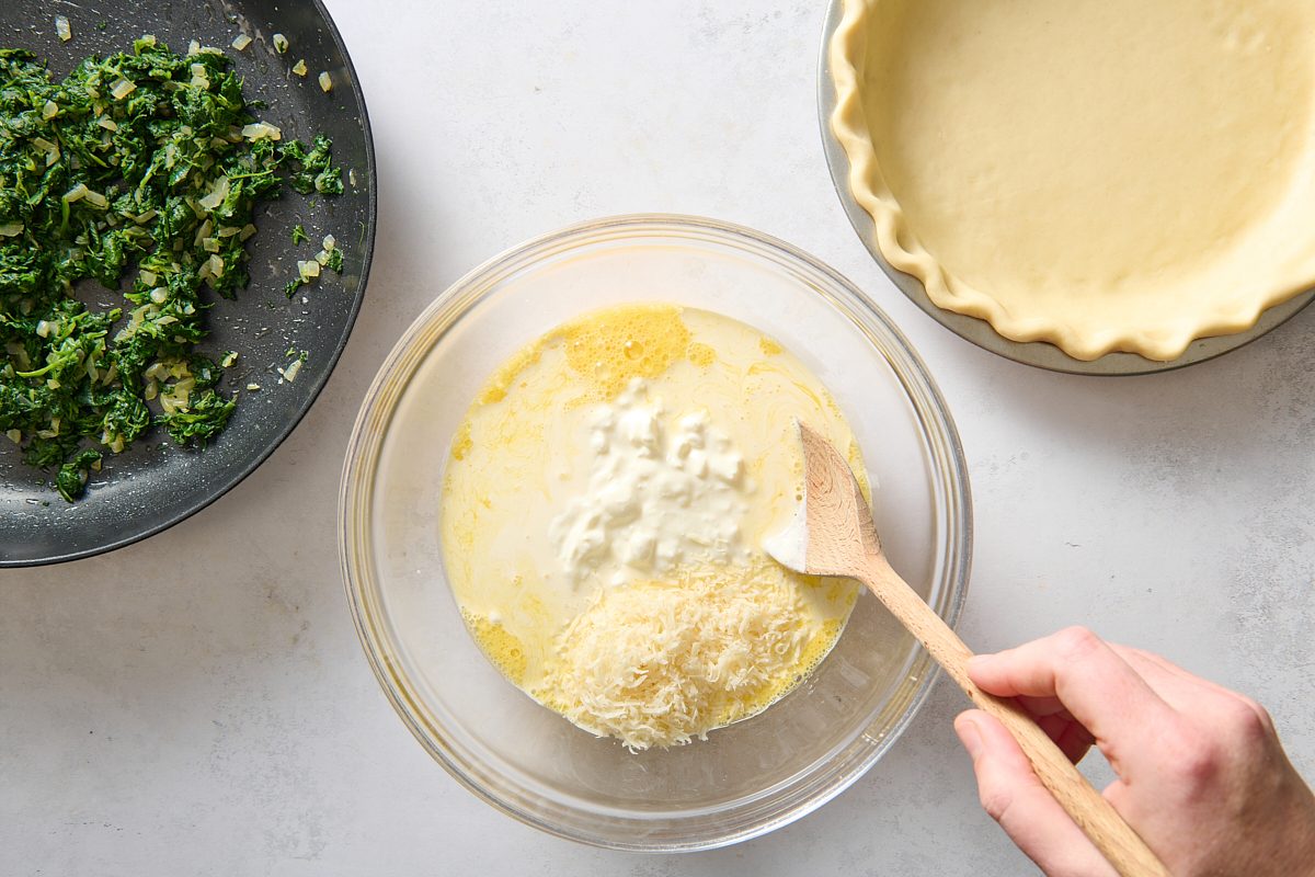 Making the custard