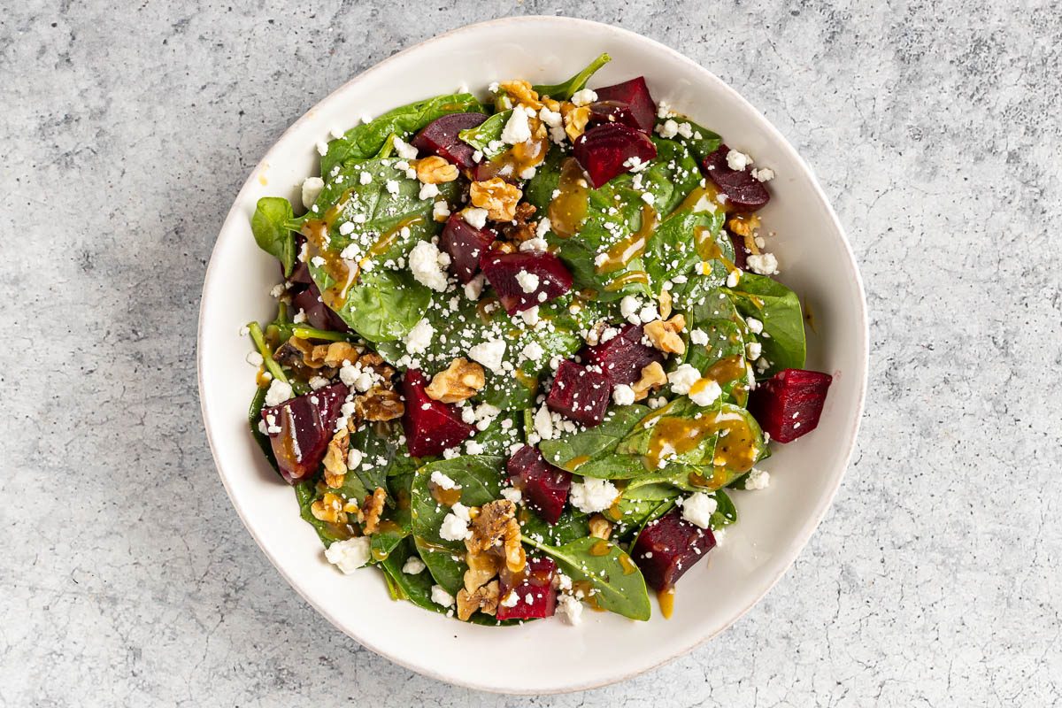 Spinach and Beet Salad
