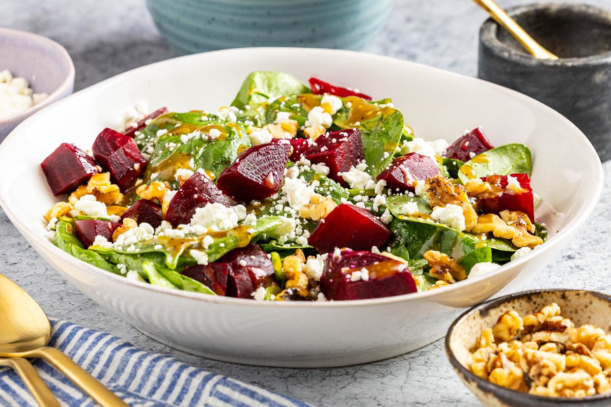 Spinach and Beet Salad