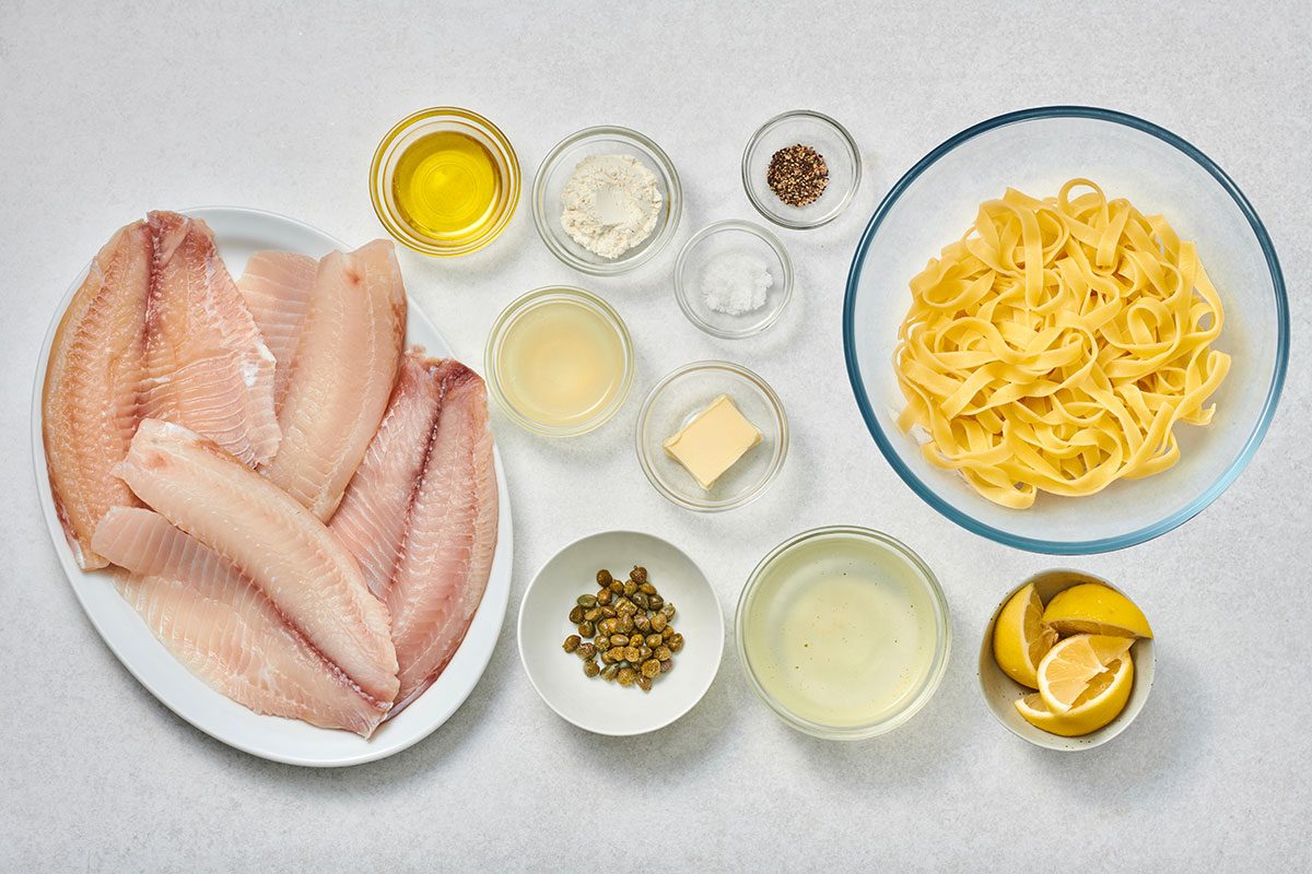 Ingredients for Lemon Butter TIlapia