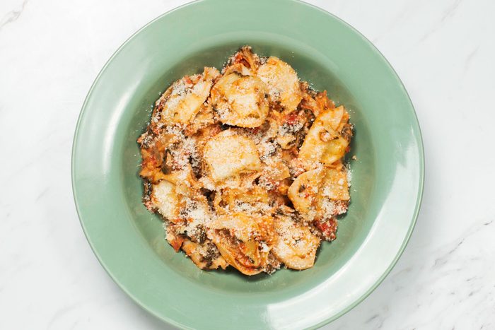 Tortellini with Tomato Cream Sauce