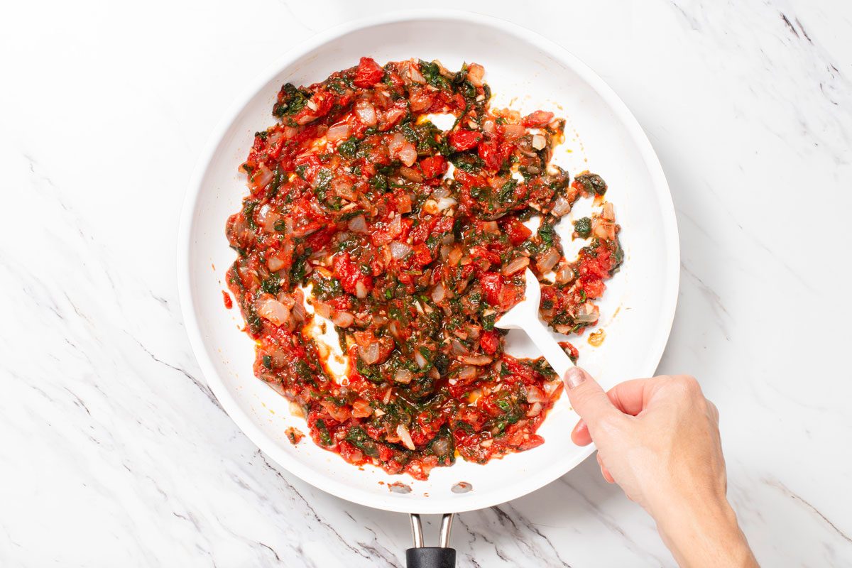 Tortellini with Tomato Cream Sauce