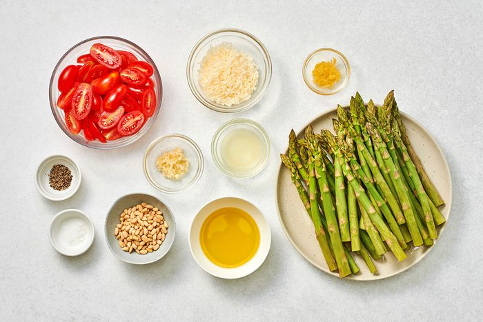 Ingredients for Roasted Asparagus and Tomatoes