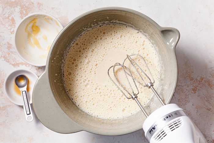 blend until mixture is pale