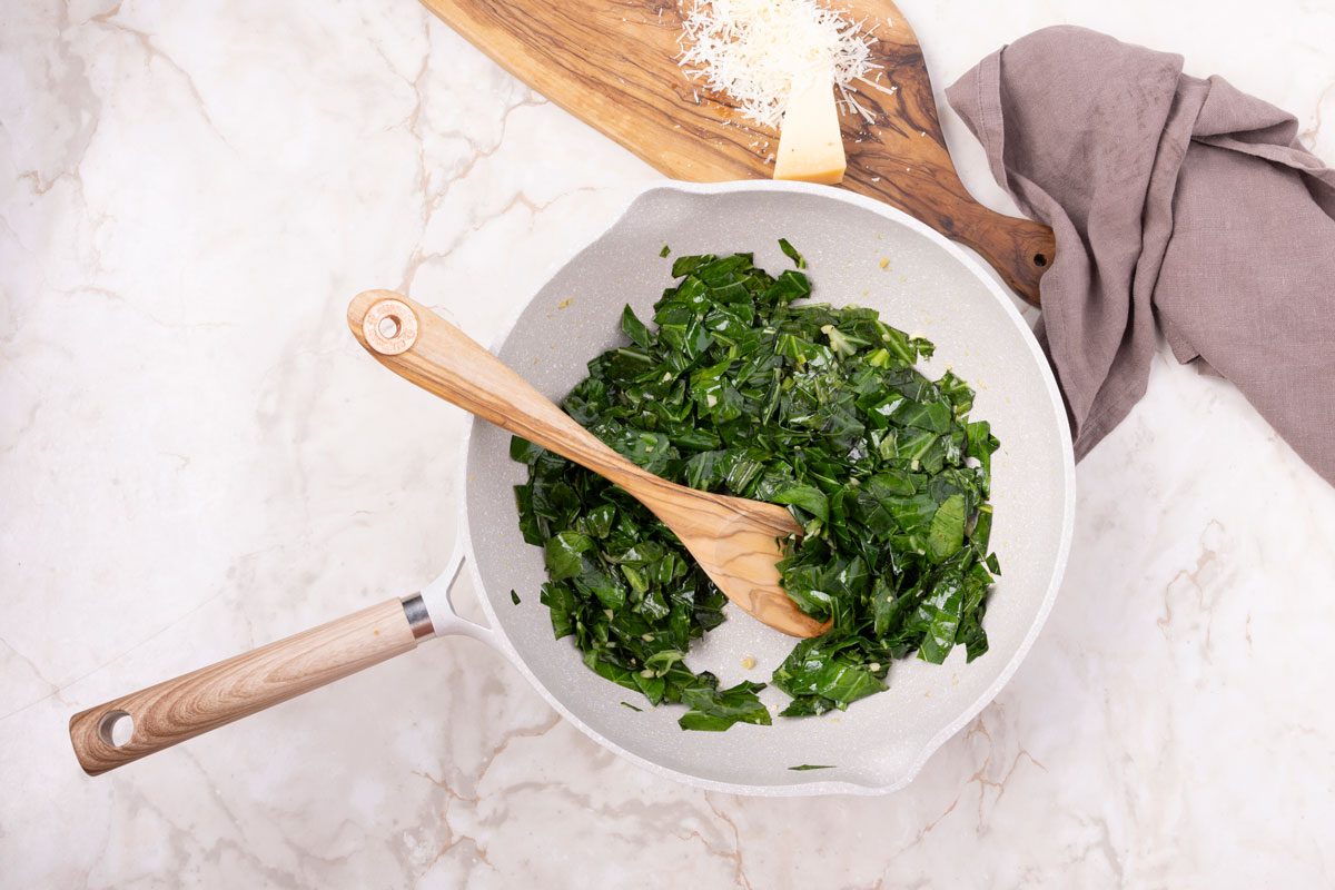 Step 1 of Black-Eyed Peas and Collard Greens