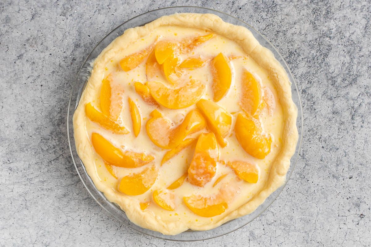 Taste of Home German Kuchen Recipe photo of assembling the kuchen.