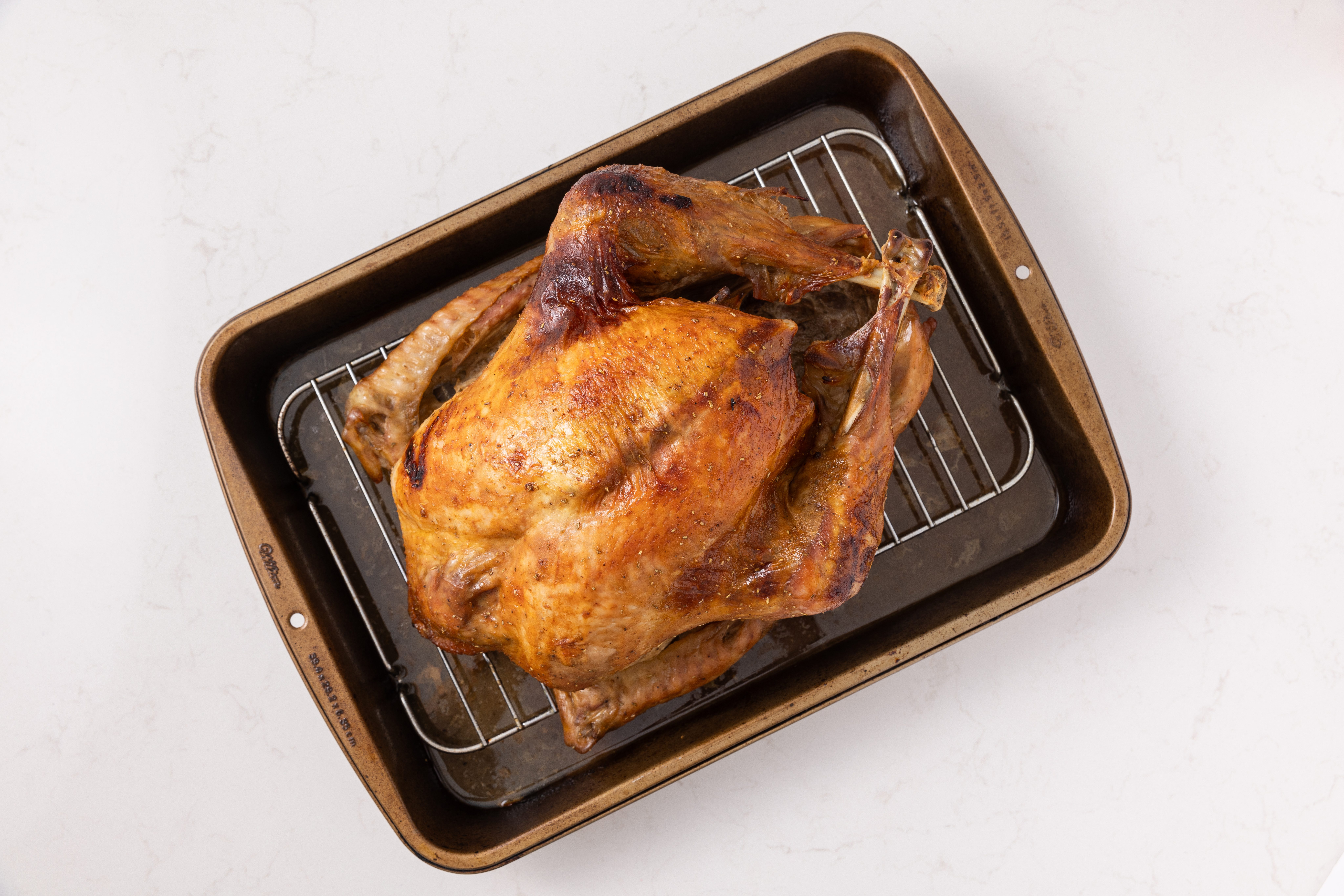 Honey glazed turkey ready to be served.