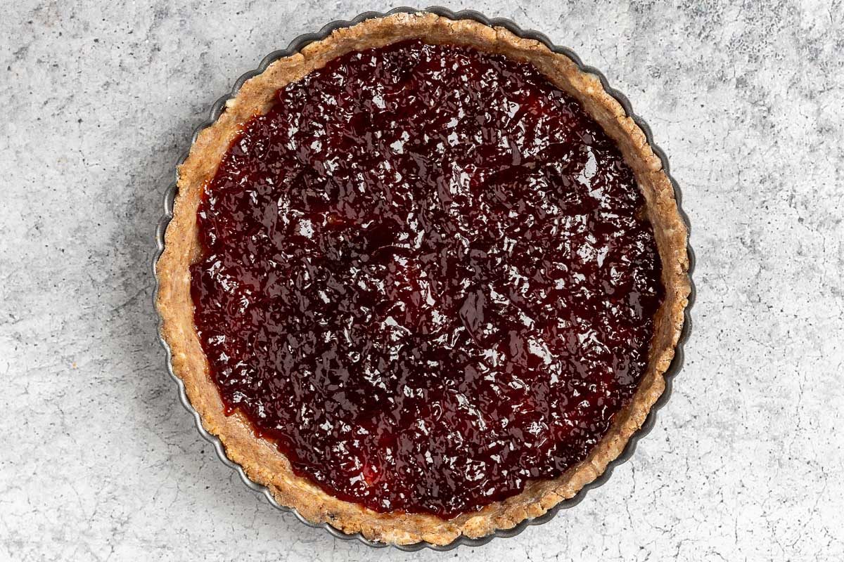 Taste of Home Linzer Torte photo of forming the torte.