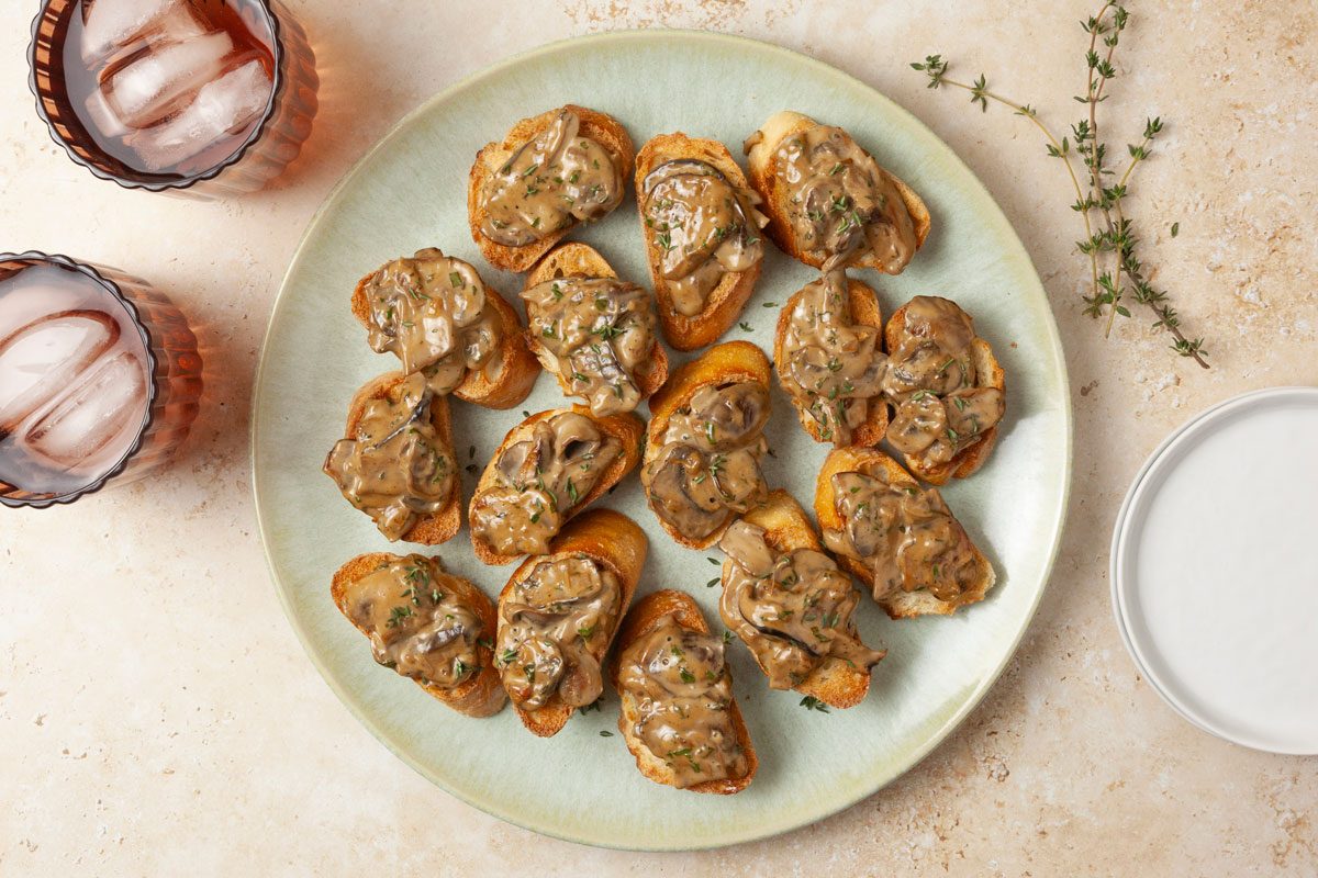 Taste of Home Mushroom Bruschetta