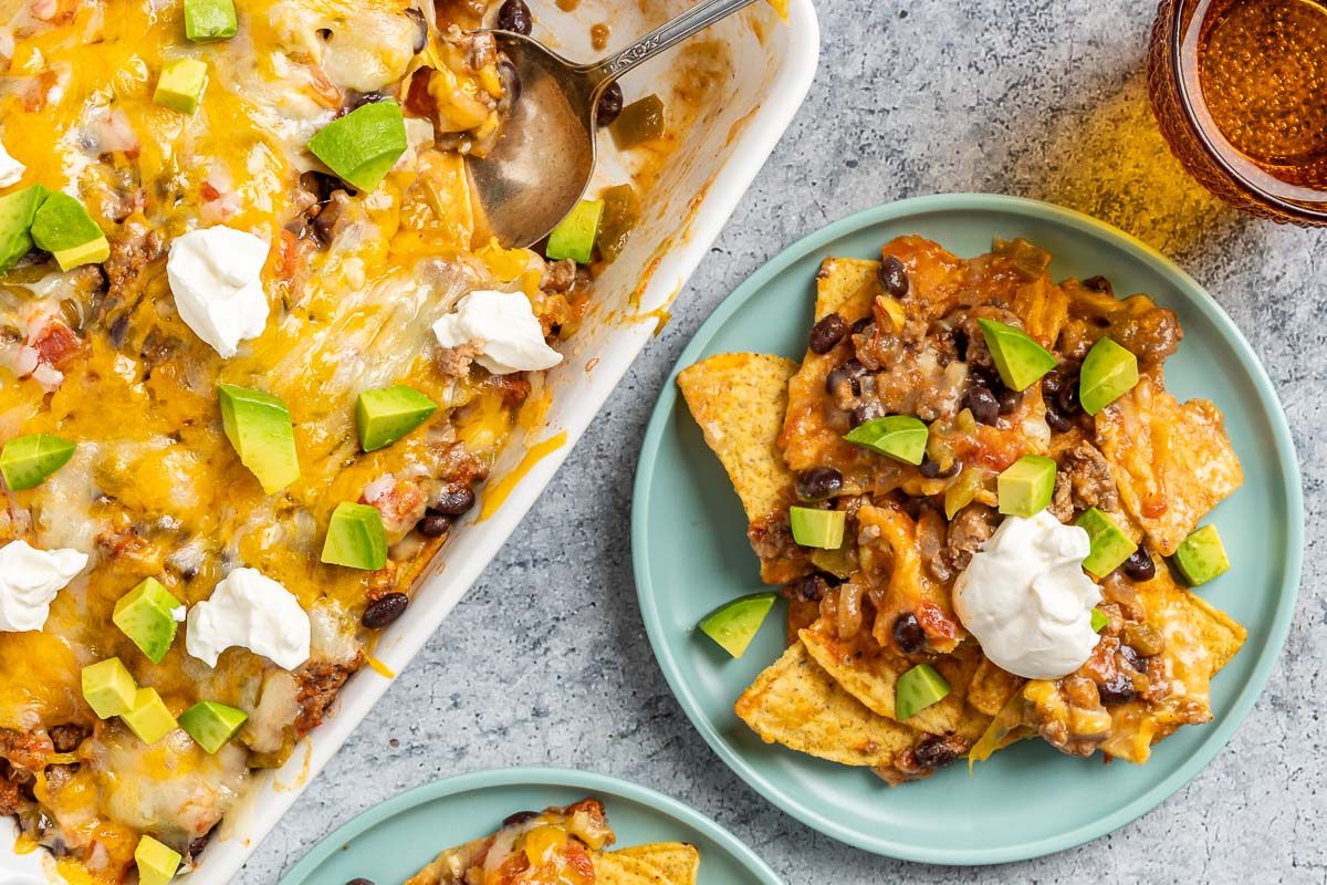 Taste of Home Nacho Casserole photo of the finished recipe.