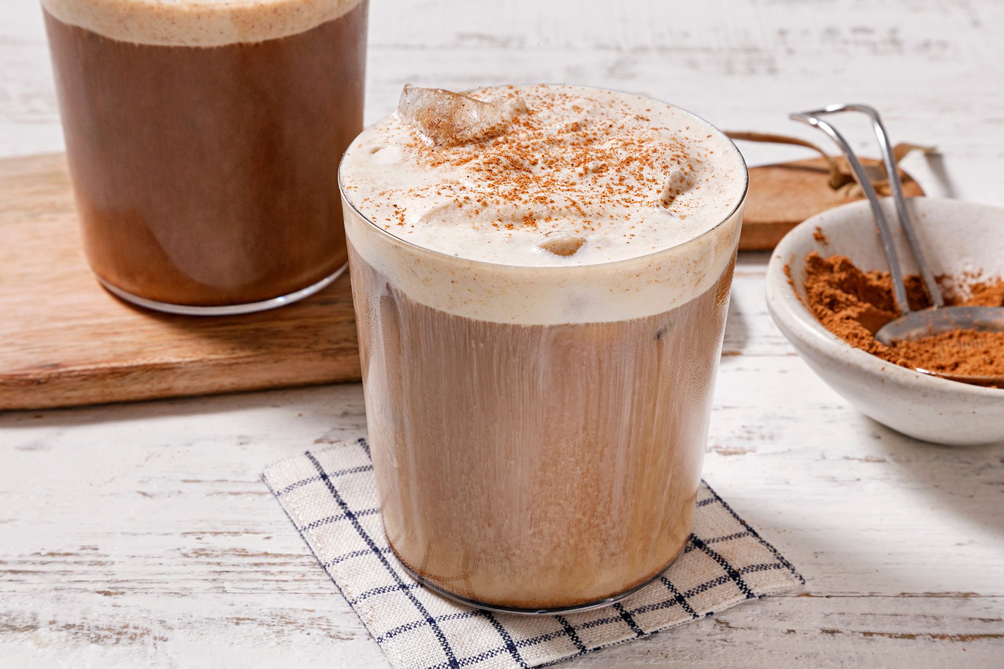 Pumpkin Cream Cold Brew served in glass