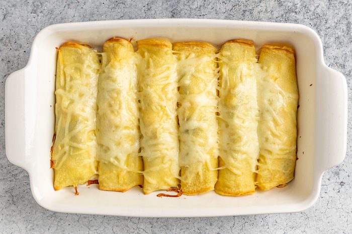 Taste of Home Savory Crepes photo of the baked crepes.