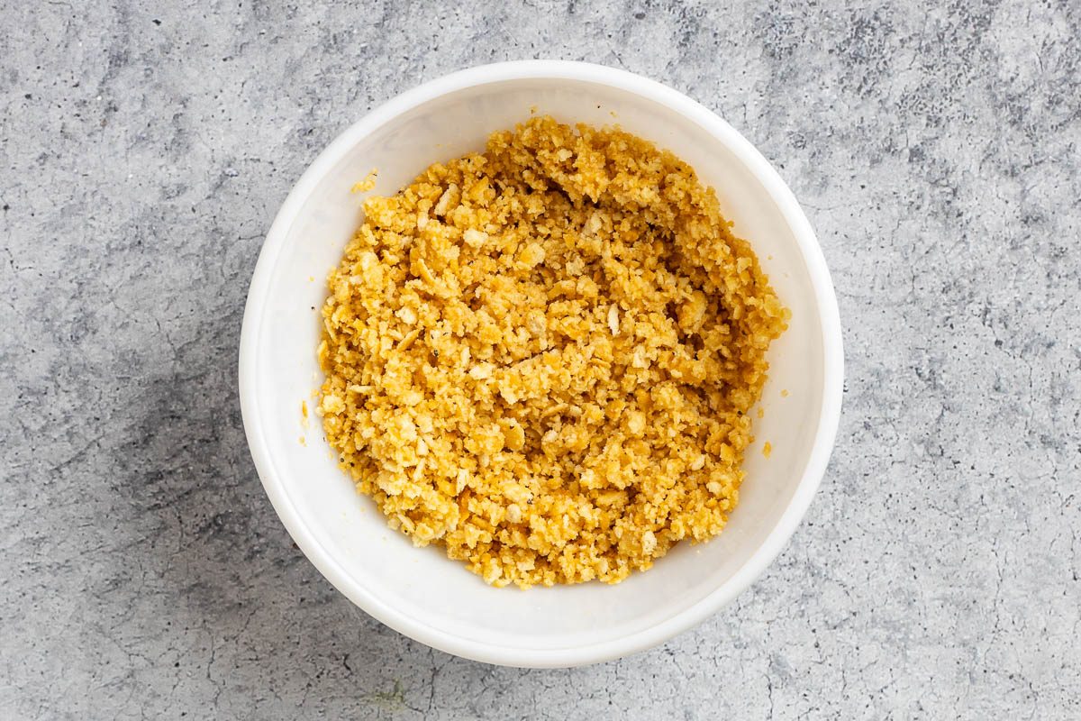 Taste of Home Scalloped Oysters photo of the crumb mixture.
