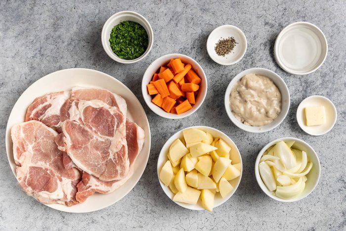 Taste of Home Skillet Pork Chops photo of the ingredients.