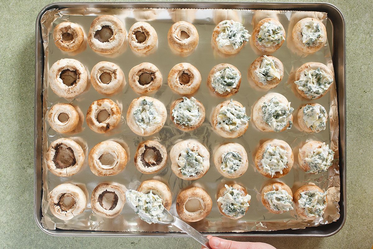 Spinach Stuffed Muschrooms