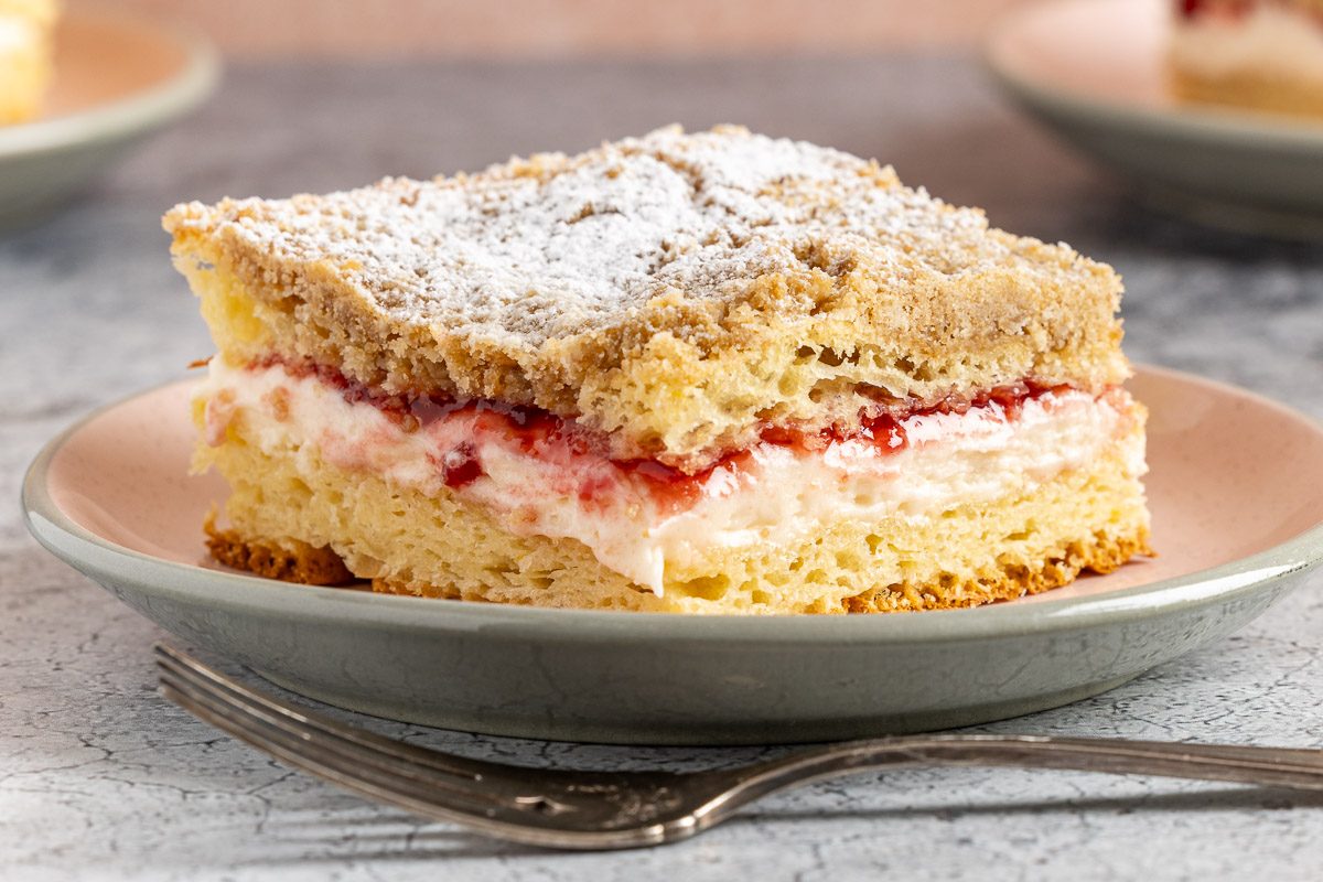 Taste of Home Swedish Flop Cake photo of the finished recipe.