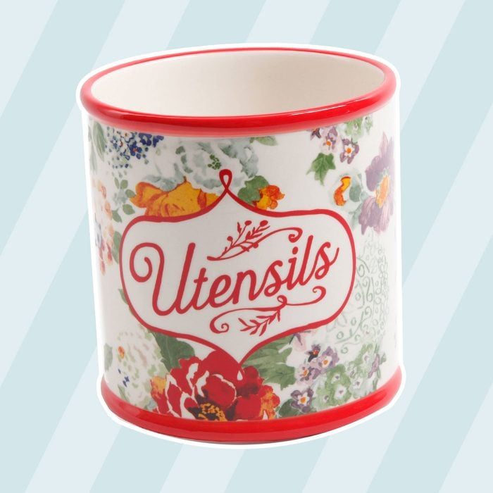 Floral Pioneer Woman Utensil Crock