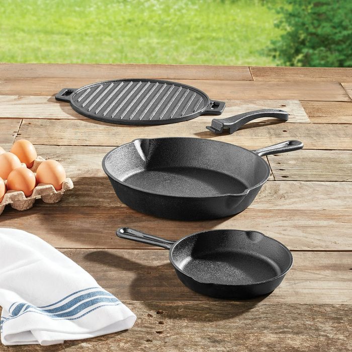 Ozark Trail 4 Piece Cast Iron Skillet Set