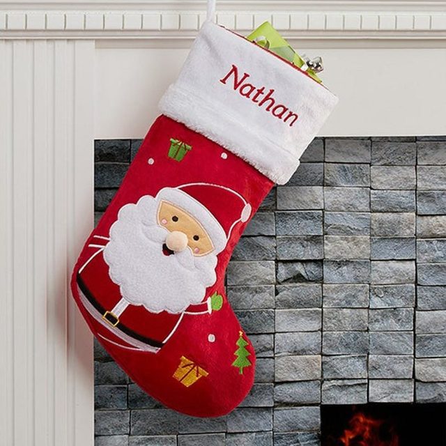 Santa Claus Lane Personalized Christmas Stockings Ecomm Via Personalizationmall.com 