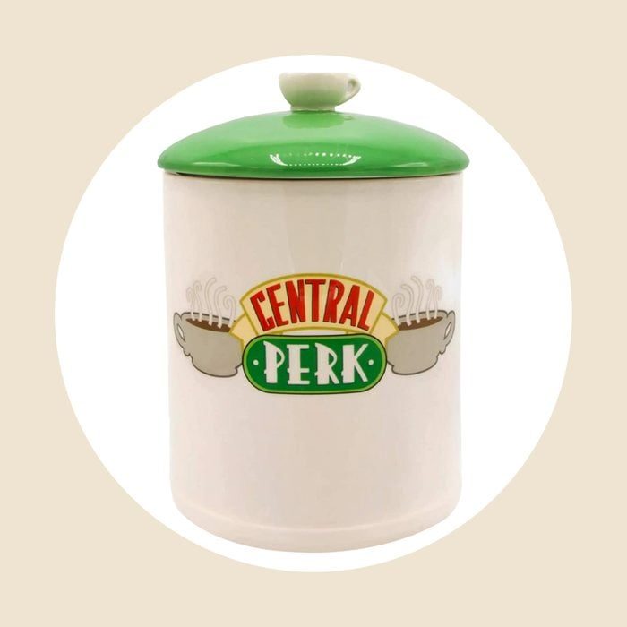 Silver Buffalo Friends Central Perk Logo Large Canister Ceramic Cookie Jar Ecomm Amazon.com 