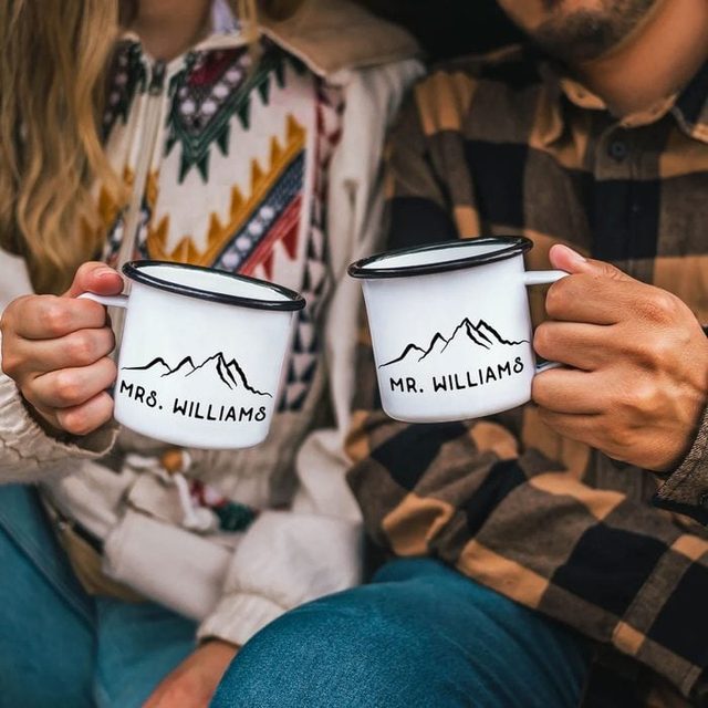 Toh Ecomm Personalized Mr And Mrs Mugs Via Etsy.com 