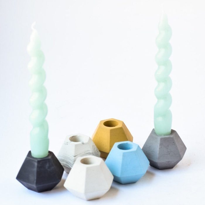Concrete Candle Holders Ecomm Via Etsy.com  E1663603394105
