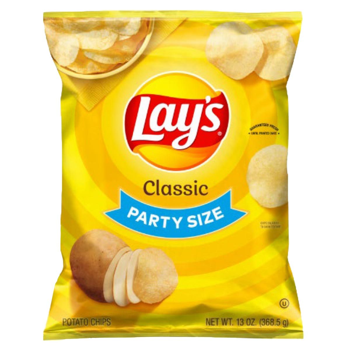 Bag of Lay's Classic Party Size chips