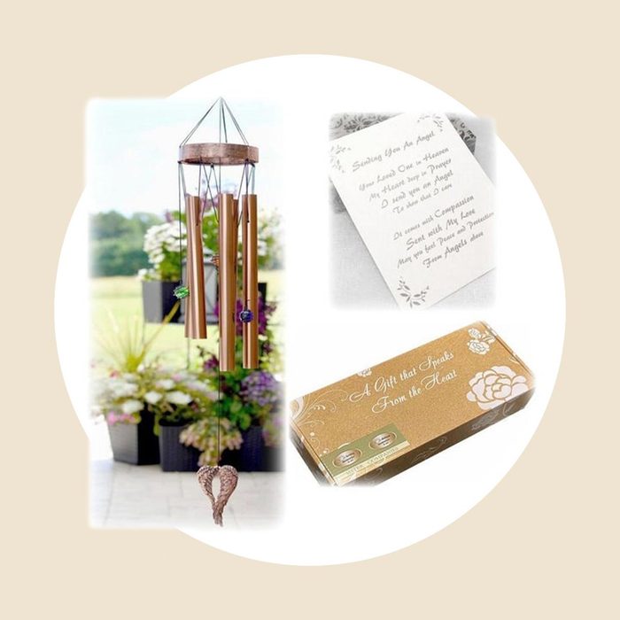Angel Wings Memorial Wind Chime Sympathy Gift